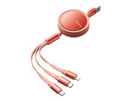 Kabel USB Mcdodo CA-7252 3v1 zatahovací 1,2m (oranžový)