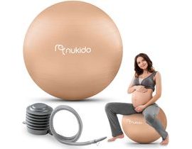 Těhotenský aerobní míč 65 cm NS-951 béžový