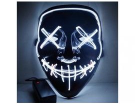 Děsivá LED světelná maska