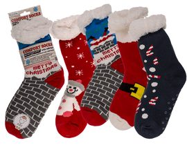 Dámské komfortní ponožky, vánoční