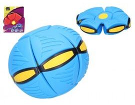 Flat Ball - Hoď disk, chyť míč! plast 22cm 4 barvy na kartě 22x27x5,5cm