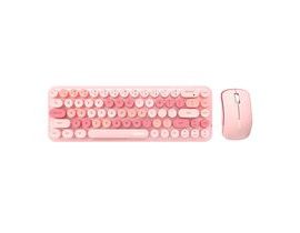 Sada bezdrátové klávesnice a myši MOFII Bean 2.4G (růžová)