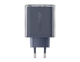 Nástěnná nabíječka Acefast A45, 2x USB-C, 1xUSB-A, 65W PD (šedá)