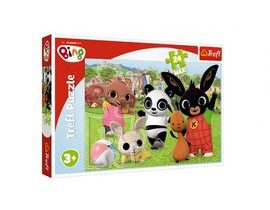 Puzzle Maxi 24 dílků Bing Bunny Zábava v parku 60x40cm v krabici 40x26,5x4cm