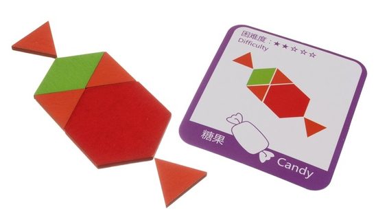 Dětské vzdělávací puzzle 155 ks barevných bloků - geometrické obrazce