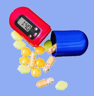 Zásobník na léky s časovačem a alarmem PB01 - digitální lékovka