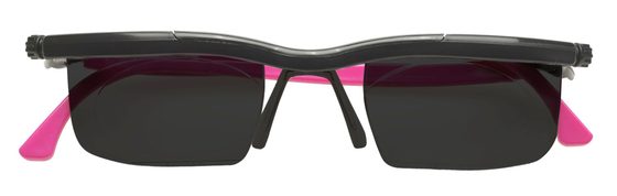 Nastavitelné dioptrické sluneční brýle Adlens, růžové