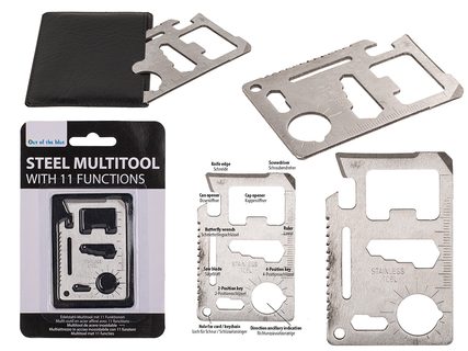 Multitool z nerezové oceli s 11 funkcemi,