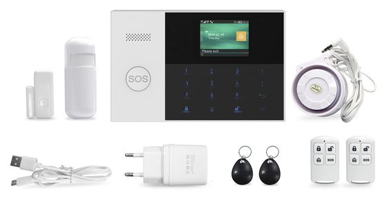 Bezdrátový domovní GSM alarm s Wi-Fi, GSM telefonem a SOS voláním HG-240-EN