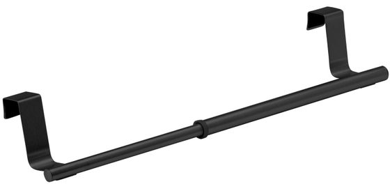 Wenko Nastavitelný nerezový držák na utěrky 36-60 cm, černý