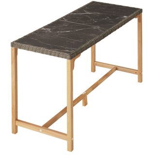 tectake 404840 ratanový barový stůl lovas 161x64,5x99,5 cm
