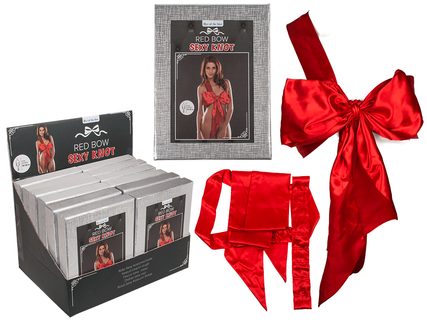 Červená sexy kostýmová mašle