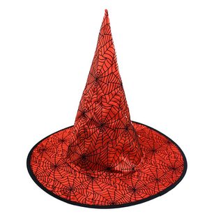 Klobouk červený čarodějnice/Halloween pro dospělé
