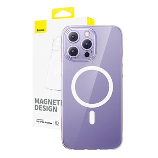Magnetické pouzdro na telefon pro iP 14 Pro Max Baseus OS-Lucent Series (čiré)