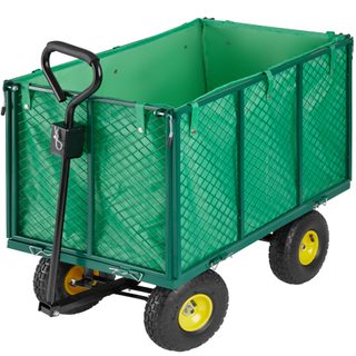 tectake 400705 zahradní přepravní vozík 544kg - zelená zelená kov
