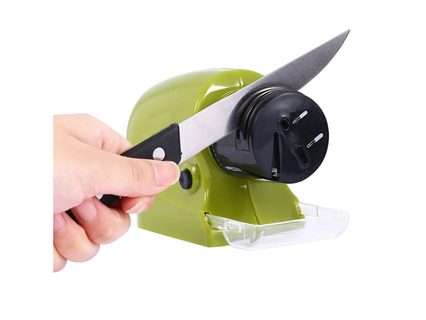 Elektrický brousek na nože - zelený (Verk)