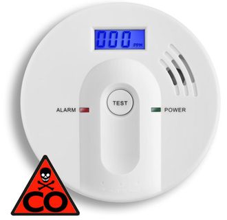 Detektor oxidu uhelnatého s alarmem, hlásič Hütermann ALARM CO-602 EN50291