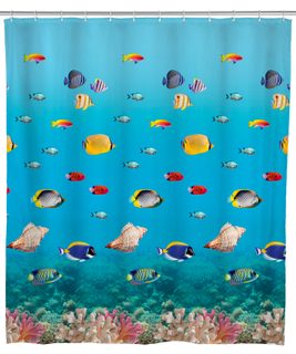 Wenko Sprchový závěs Ocean, 180 x 200 cm