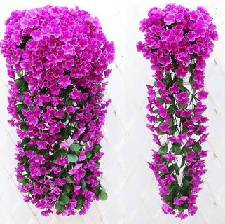 Závěsná luxusní dekorativní kytice orchidejí