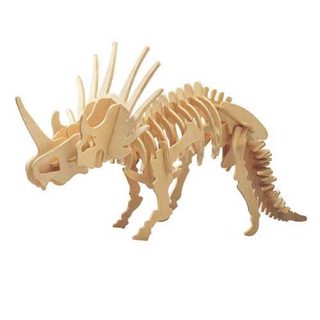 Woodcraft Dřevěné 3D puzzle velký Styracosaurus