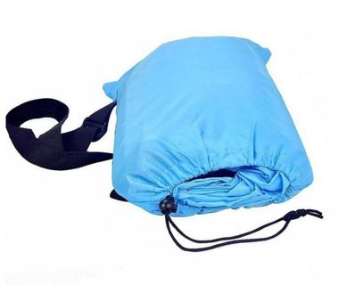 Lazy bag - vzduchové lehátko - světle modré
