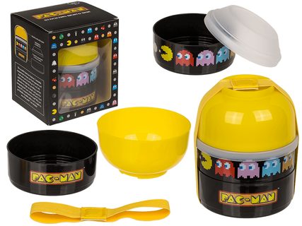 Zaoblený obědový/svačinový box, Pac-Man