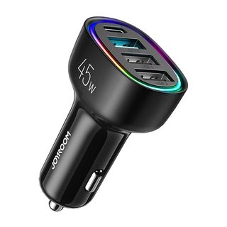 Nabíječka do auta Joyroom JR-CL09, 4 porty, 1x USB-C PD, 1x QC3.0 USB, 2x USB (černá)