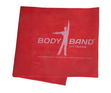 Posilovací guma Body-Band 2,5 m červená