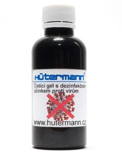 Čistící gel na ruce, povrchy a předměty s extra silným dezifekčním účinkem proti koronaviru Hutermann ET120.