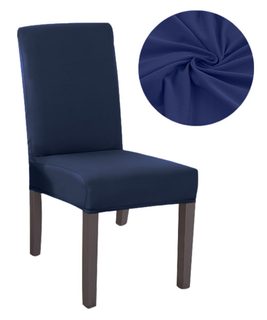 Univerzální potah na židli Navy - Imitace sametu