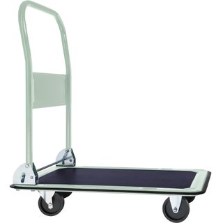tectake 400759 přepravní vozík plošinový vozík skladový - bílá bílá ocel