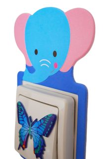 Nalepovací dekorace na vypínač - slon
