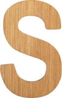 Small Foot Bambusové písmeno S