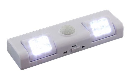 Osvětlení s pohybovým senzorem 8 LED, 3x AA - bílé (APT)