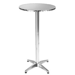 tectake 401488 hliníkový bistro stůl ø60cm výškově nastavitelný