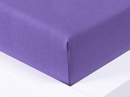 Jersey prostěradlo Exclusive jednolůžko - fialová 90x200 cm