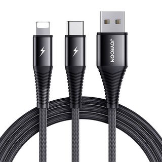 USB kabel Joyroom S-1230G12 2v1 USB-C / Lightning 3A 1,2 m (černý)