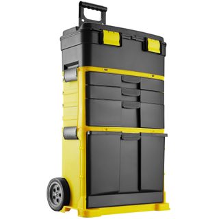 tectake 403596 nástrojový vozík stipe - černá/žlutá černá/žlutá polypropylén