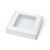 Cutie cu capac transparent, 200x200x50mm, alba, 10 bucati