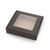 Cutie cu capac transparent, 200x200x50mm, negru, 10 bucati
