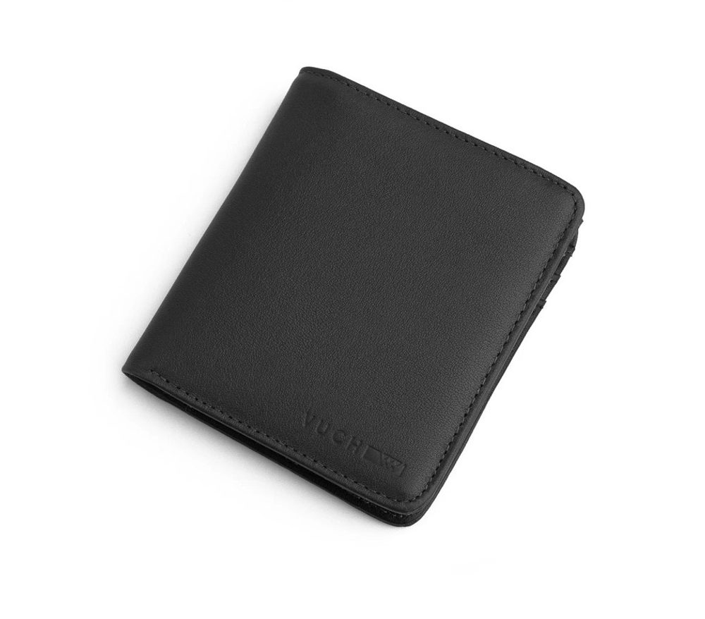 Univerzální kožená černá peněženka Falou
