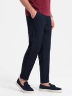 Trendy granátové chinos kalhoty s elastickým pasem V3 PACP-0157