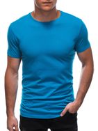 Tyrkysové bavlněné tričko s krátkým rukávem TSBS-0100