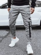 Trendy kapsáčové šedé jogger kalhoty