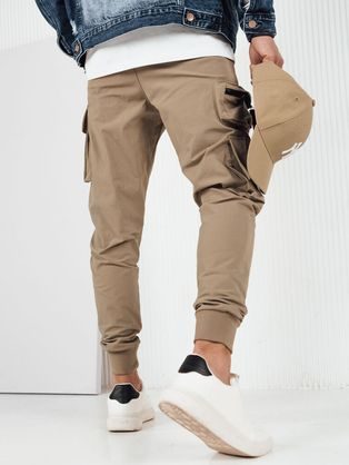 Trendy khaki jogger kalhoty V1 PAJO-0125