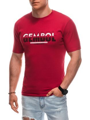 Červené tričko s potiskem Gembol S1921