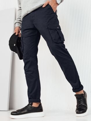 Moderní kapsáčové granátové jogger kalhoty