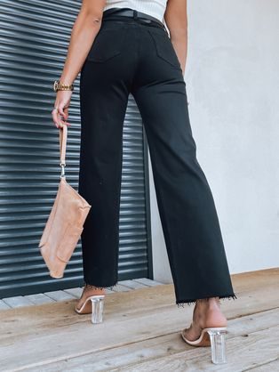 Moderní dámské džíny v černé barvě Adelajda