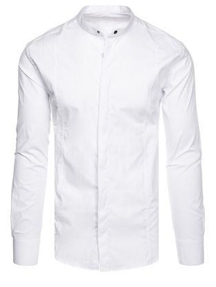 Nadčasová elegantní bílá pánská košile