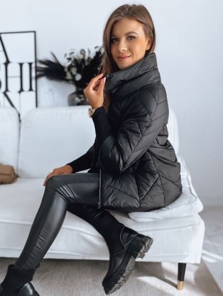 Krásná dámská černá bunda London Premium